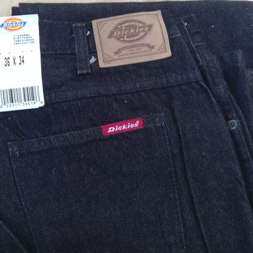 Dickies Men's Denim Black Jeans - 36x34 (NWT)